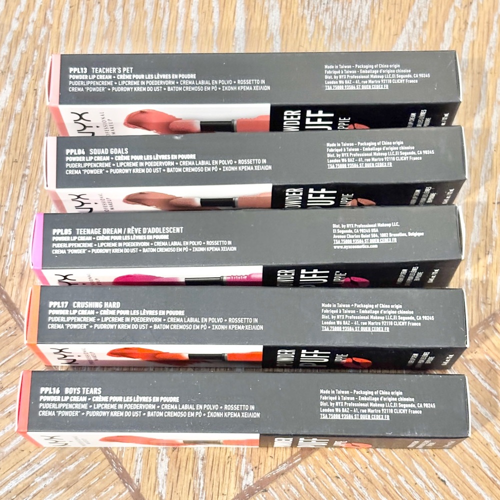 5 for $29 NYX Powder Puff Lippie 5pc Bundle Lip Cream Set NEW - Picture 4 of 4